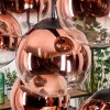 Gastor Suspension, Boule lumineuse, Suspension Clair, Cuivré, 8 lumières