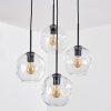 Ripoll Suspension, Boule lumineuse, Suspension grappe Clair, 4 lumières