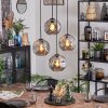 Ripoll Suspension, Boule lumineuse, Suspension grappe Fumé, 4 lumières