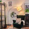 Bassagoda Lampadaire Nickel mat, Noir, 1 lumière