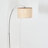 Sabadim Lampadaire Chrome, Noir, 1 lumière