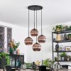 Koyoto Suspension, Boule lumineuse, Suspension grappe Cuivré, 4 lumières