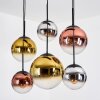 Gastor Suspension, Boule lumineuse, Suspension Chrome, Or, Clair, Cuivré, Fumé, 6 lumières
