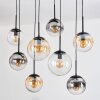 Gastor Suspension, Boule lumineuse, Suspension Ambre, Clair, Fumé, 8 lumières