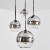 Koyoto Boule lumineuse, Suspension grappe Clair, Fumé, 4 lumières
