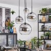 Koyoto Suspension, Boule lumineuse, Suspension grappe Clair, Fumé, 4 lumières