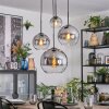 Koyoto Suspension, Boule lumineuse, Suspension grappe Clair, Fumé, 4 lumières