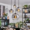 Koyoto Suspension, Boule lumineuse, Suspension grappe Clair, Fumé, 4 lumières