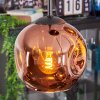 Ripoll Suspension, Boule lumineuse, Suspension grappe Cuivré, 4 lumières