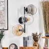 Koyoto Boule lumineuse, Applique murale Ambre, Clair, Fumé, 3 lumières