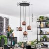 Ripoll Suspension, Boule lumineuse, Suspension grappe Cuivré, 4 lumières