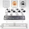 Gastor Suspension, Boule lumineuse, Suspension Ambre, Chrome, Clair, Fumé, 8 lumières