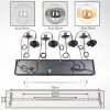 Gastor Suspension, Boule lumineuse, Suspension Ambre, Clair, Fumé, 8 lumières