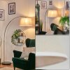 Bassagoda Lampadaire Nickel mat, Noir, 1 lumière