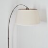 Bassagoda Lampadaire Nickel mat, Noir, 1 lumière