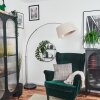 Bassagoda Lampadaire Nickel mat, Noir, 1 lumière