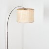 Sabadim Lampadaire Nickel mat, Noir, 1 lumière