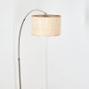 Sabadim Lampadaire Nickel mat, Noir, 1 lumière