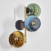 Koyoto Boule lumineuse, Applique murale Or, Noir, 3 lumières