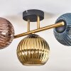 Koyoto Plafonnier, Boule lumineuse Or, Noir, 3 lumières