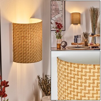Labrujo Luminaire Up & Down, Applique murale Noir, Blanc, 1 lumière