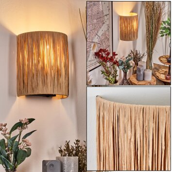 Labrujo Luminaire Up & Down, Applique murale Brun, Noir, 1 lumière