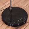 Sabadim Lampadaire Nickel mat, Noir, 1 lumière