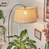 Sabadim Lampadaire Nickel mat, Noir, 1 lumière