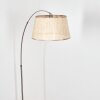 Sabadim Lampadaire Nickel mat, Noir, 1 lumière