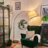 Bassagoda Lampadaire Nickel mat, Noir, 1 lumière