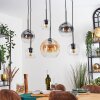 Koyoto Suspension, Boule lumineuse, Suspension Ambre, Clair, Fumé, 6 lumières