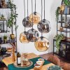 Ripoll Suspension, Boule lumineuse, Suspension Ambre, Fumé, 6 lumières