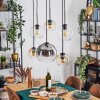 Koyoto Suspension, Boule lumineuse, Suspension Ambre, Clair, Fumé, 6 lumières