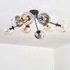 Koyoto Plafonnier, Boule lumineuse 85 cm Ambre, Clair, Fumé, 8 lumières