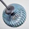 Koyoto Plafonnier, Boule lumineuse 80 cm Bleu, Or, Cuivré, 6 lumières