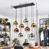 Gastor Suspension, Boule lumineuse, Suspension Chrome, Or, Clair, Cuivré, Fumé, 8 lumières