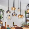 Koyoto Suspension, Boule lumineuse, Suspension Ambre, Clair, Fumé, 6 lumières