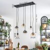 Ripoll Suspension, Boule lumineuse, Suspension Ambre, Clair, Fumé, 6 lumières