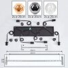Ripoll Suspension, Boule lumineuse, Suspension Ambre, Clair, Fumé, 6 lumières