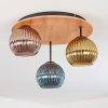 Koyoto Plafonnier, Boule lumineuse 40 cm Écru, Noir, 3 lumières