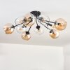 Koyoto Plafonnier, Boule lumineuse 81 cm Ambre, Clair, 10 lumières