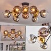 Koyoto Plafonnier, Boule lumineuse 81 cm Or, Clair, Cuivré, Fumé, 10 lumières