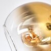 Koyoto Plafonnier, Boule lumineuse 81 cm Or, Clair, Cuivré, Fumé, 10 lumières