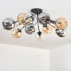 Ripoll Plafonnier, Boule lumineuse Ambre, Clair, Fumé, 12 lumières