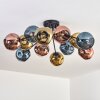 Ripoll Plafonnier, Boule lumineuse Bleu, Or, Cuivré, 12 lumières
