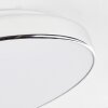 Plafonnier Makak LED Chrome, Blanc, 1 lumière