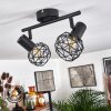 Plafonnier Palmira Noir, 2 lumières