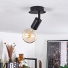 Plafonnier Cacoq Noir, 1 lumière