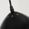 Suspension  Foverup Chrome, Noir, 1 lumière