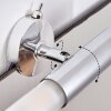lampe miroir Morges LED Brun foncé, Nickel mat, 2 lumières